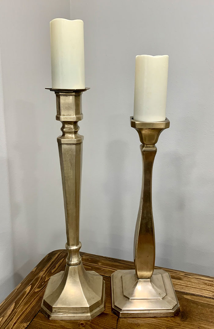 Vintage Brass Candle Stick - Flamboijant Decor Hire